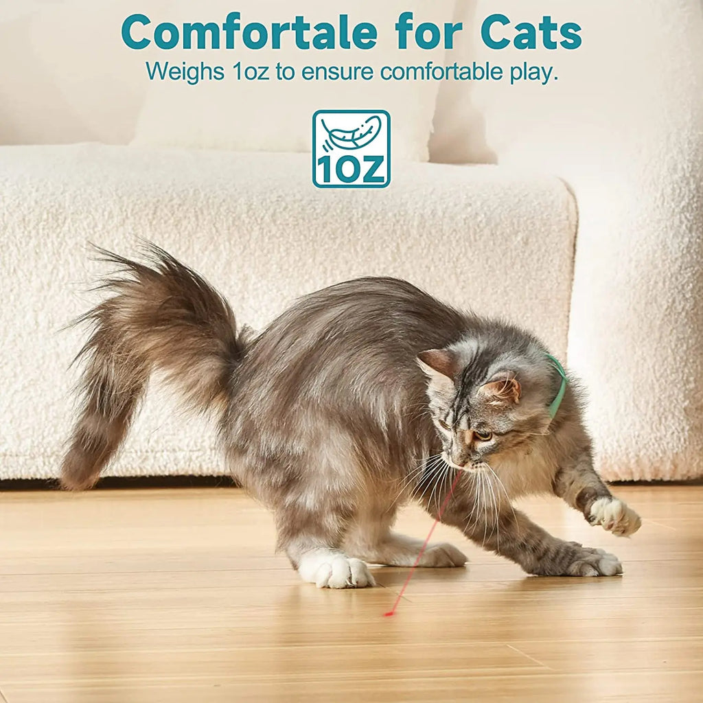 Automatic Laser Cat Collar Toy | Hands-Free LED Interactive Toy