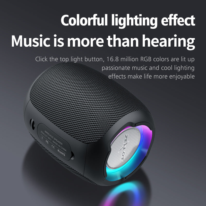 Zealot S53 Portable Bluetooth Speaker – 10W, IPX6 Waterproof | 24H Playtime | Bluetooth 5.0 | Type-C