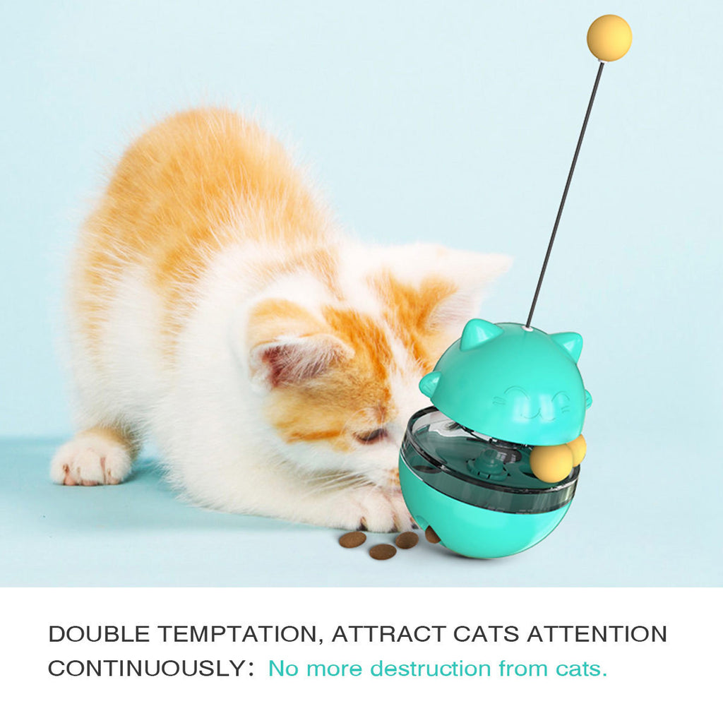 Interactive Cat IQ Treat Ball – Self-Play Food Dispenser Toy | Stimulates Mind & Reduces Boredom | 4 Colors