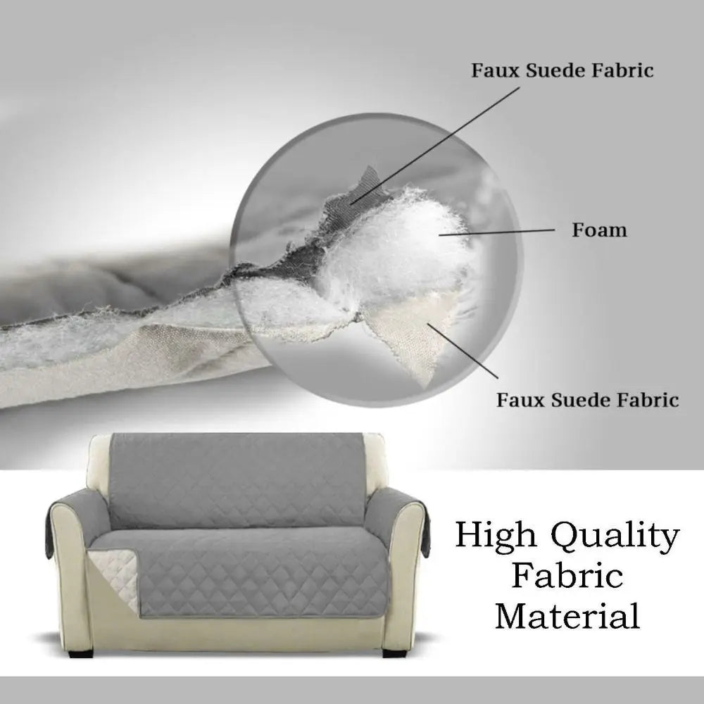 Waterproof Quilted Sofa Cover – Pet & Kid-Proof Couch Slipcover for 1, 2 & 3 Seat Sofas
