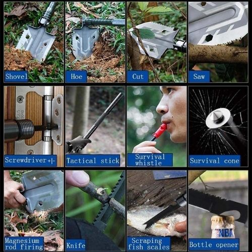 Portable Folding Survival Shovel – Multifunctional Camping & Outdoor Tool