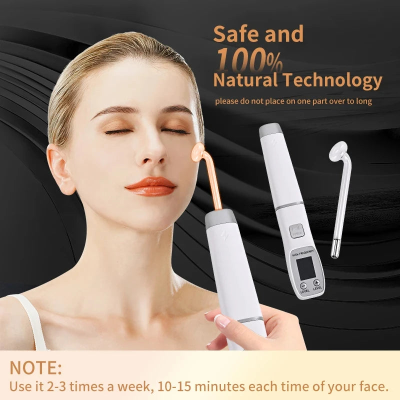 4-in-1 High Frequency Electrotherapy Wand | Anti-Aging Skin Care Device