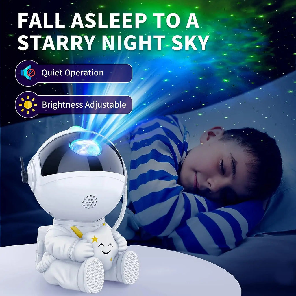 Astronaut Star Projector Galaxy Night Light – LED Nebula Lamp | Kids Bedroom Decor | Gift | 4 Colors