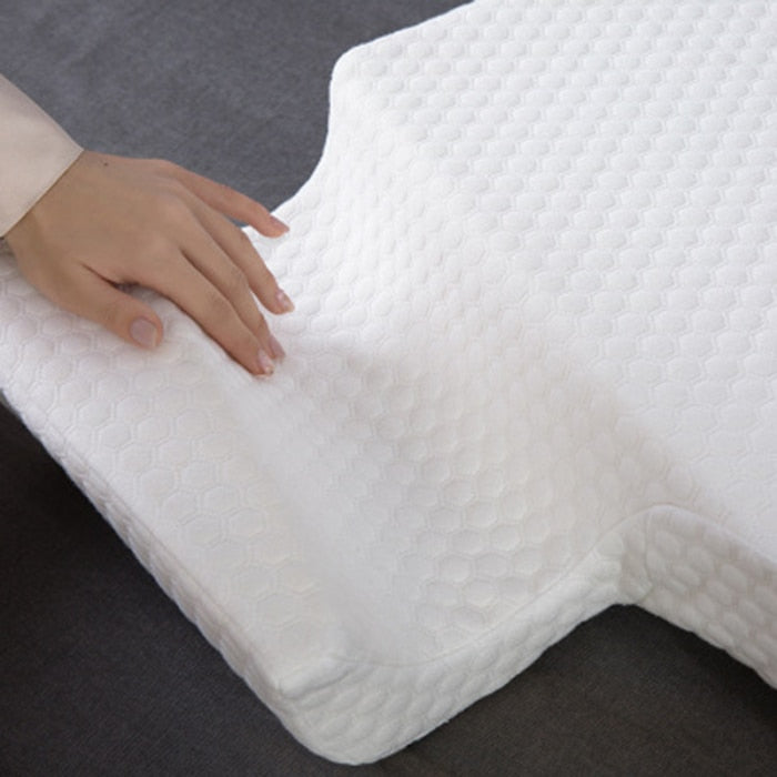 Couples Memory Foam Pillow | Arched Side Sleeper Cuddle Pillow