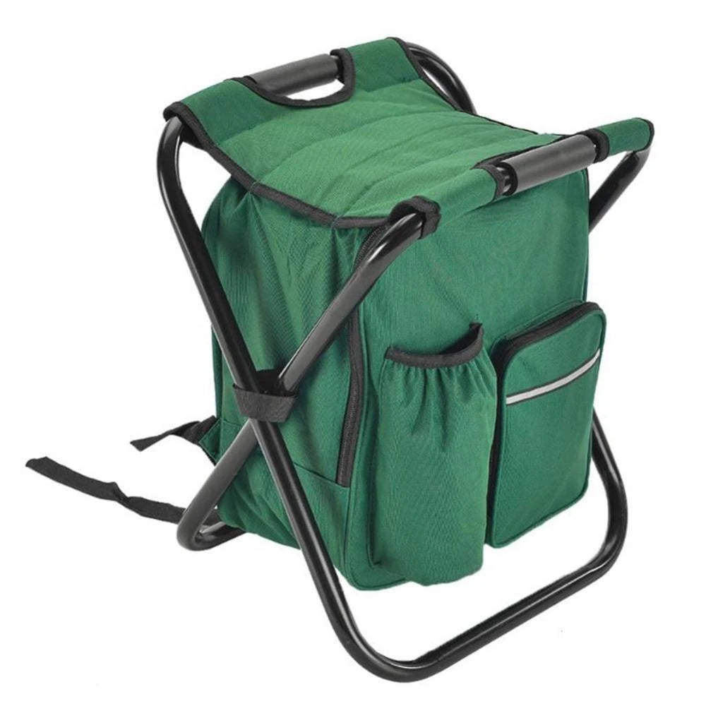 3-in-1 Backpack Chair Cooler | Folding Camping Seat with Insulated Cooler Bag