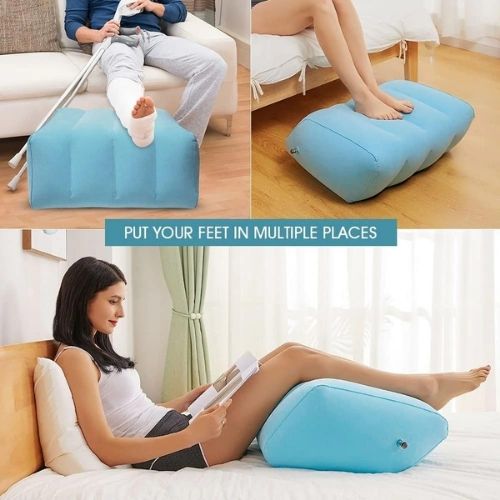 Leg Elevation Pillow – Memory Foam Wedge for Circulation, Swelling & Back Pain Relief