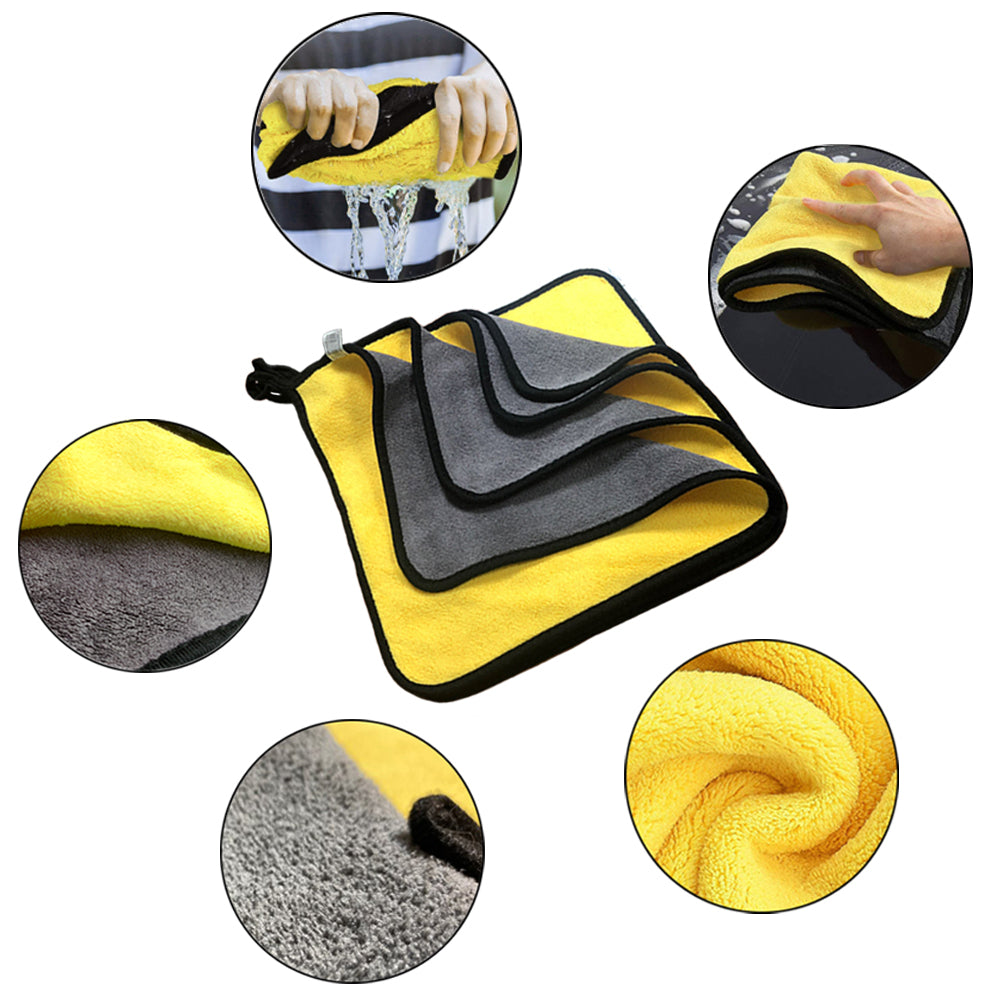 Microfiber Cleaning Cloths for Car – Ultra-Soft, Scratch-Free | 3, 5 & 10 Pack | 3 Sizes