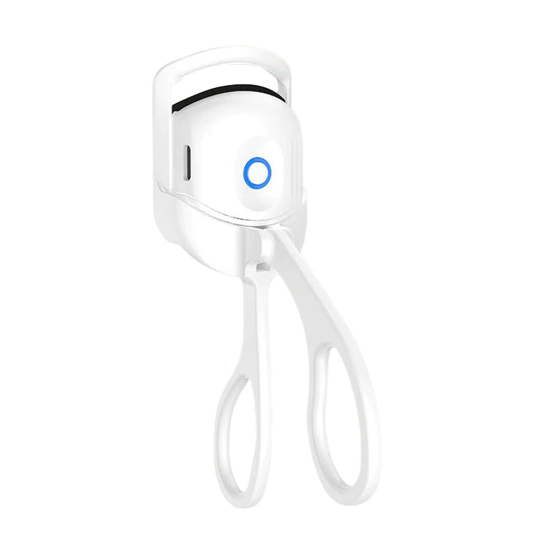 Electric Heated Eyelash Curler – USB Rechargeable | Long-Lasting Lift | Safe & Gentle | White & Pink