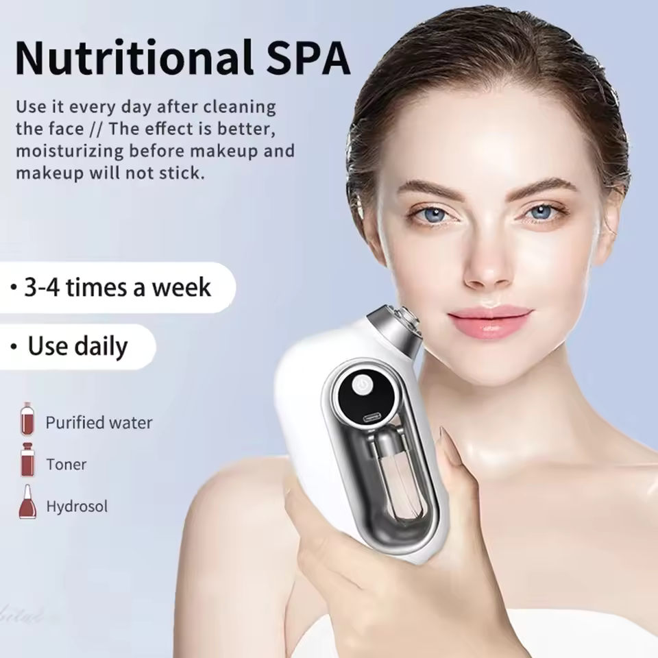 Cordless Facial Mist Sprayer – Portable Oxygen Airbrush for Deep Skin Hydration & Makeup Setting