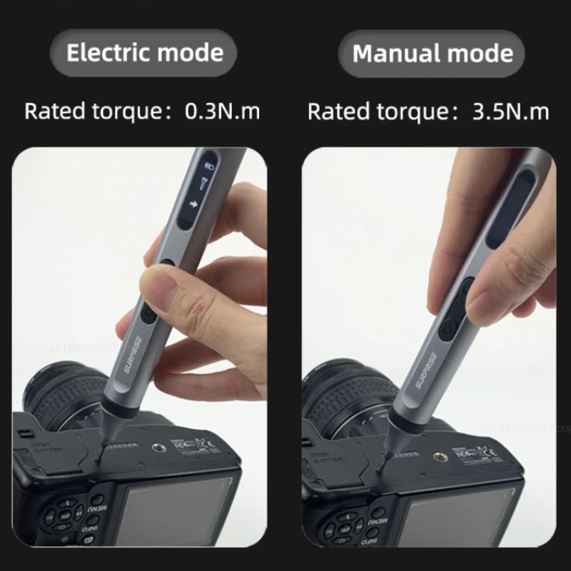 Electric Precision Screwdriver Set – 48 S2 Bits | 170 RPM | LED Light | For Phone, Laptop & Console Repair