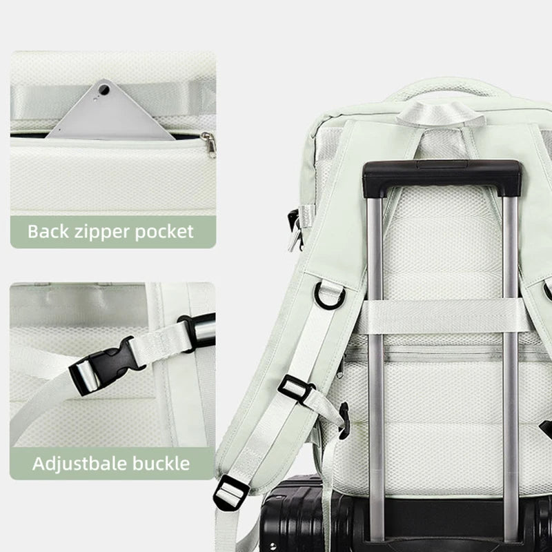 Expandable Travel Backpack – USB Charging Port | Laptop Compartment | Unisex | 8 Colors | Carry-On Friendly
