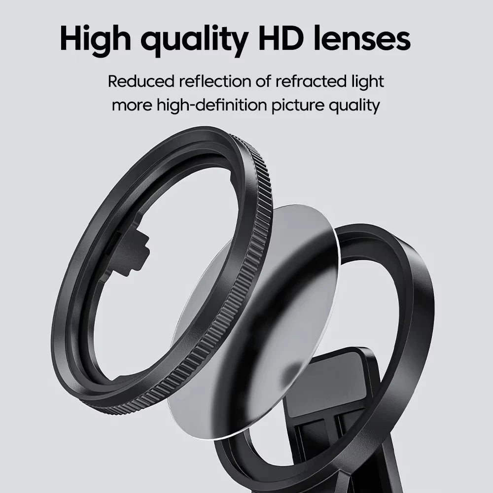 52mm Clip-On CPL Phone Camera Lens Filter – Anti-Glare Polarizing Lens for Smartphones