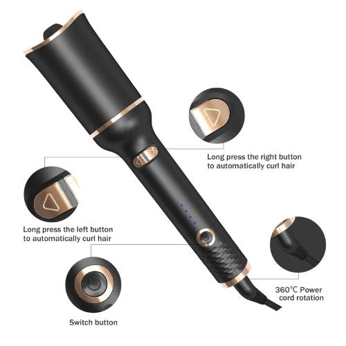 Automatic Hair Curler | Ceramic Curl Chamber | Digital Temp Control