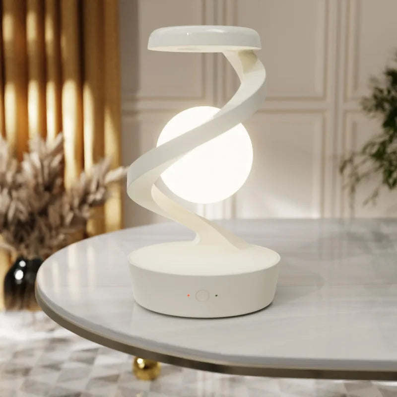 Levitating Ball Lamp | RGB LED Moon Lamp with 15W Wireless Charger