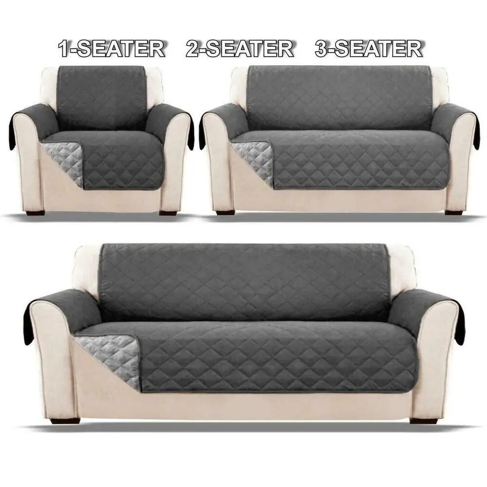 Waterproof Quilted Sofa Cover – Pet & Kid-Proof Couch Slipcover for 1, 2 & 3 Seat Sofas