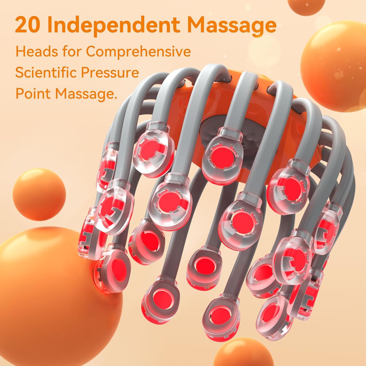 Head Massager for Migraine & Tension Relief | Wearable Scalp Massager