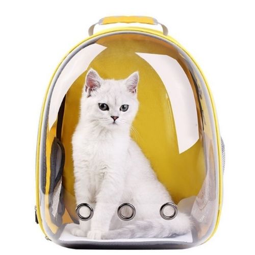 Transparent Capsule Cat Carrier Backpack – Breathable, Durable & Stylish | 8 Colors | Travel Pet Bag