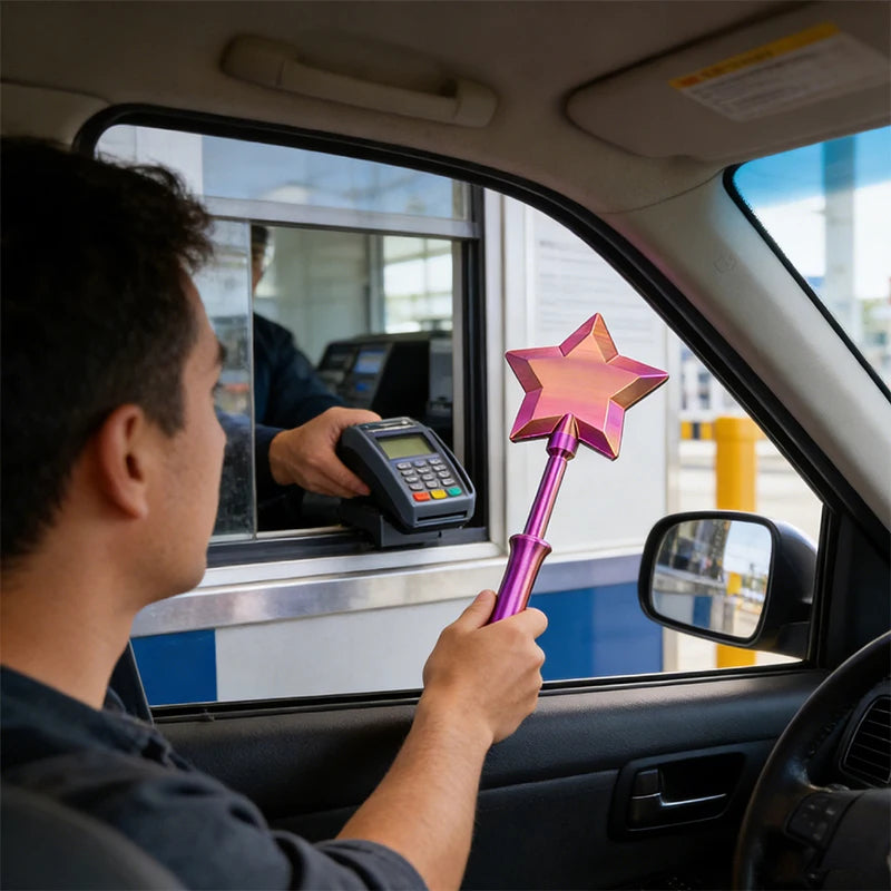 3D Printed NFC Magic Wand – Tap-to-Pay Contactless Card Holder for Theme Parks, Travel & Gifts
