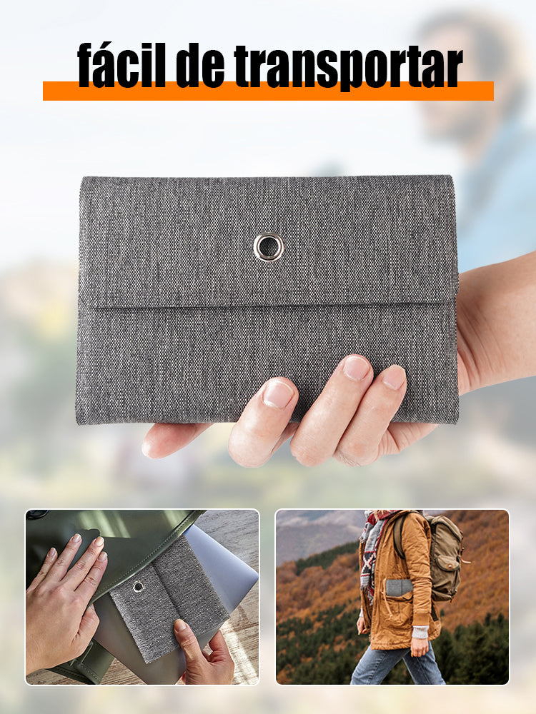 Foldable Portable Solar Panel – 10W, Dual USB | Waterproof | For Phones & Power Banks | Camping & Travel