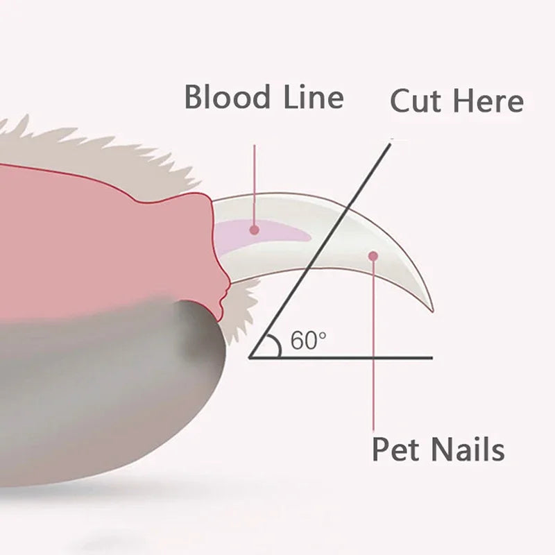 Pet Nail Clipper with LED Light – Safe Trimming for Cats & Dogs, 6 Colors