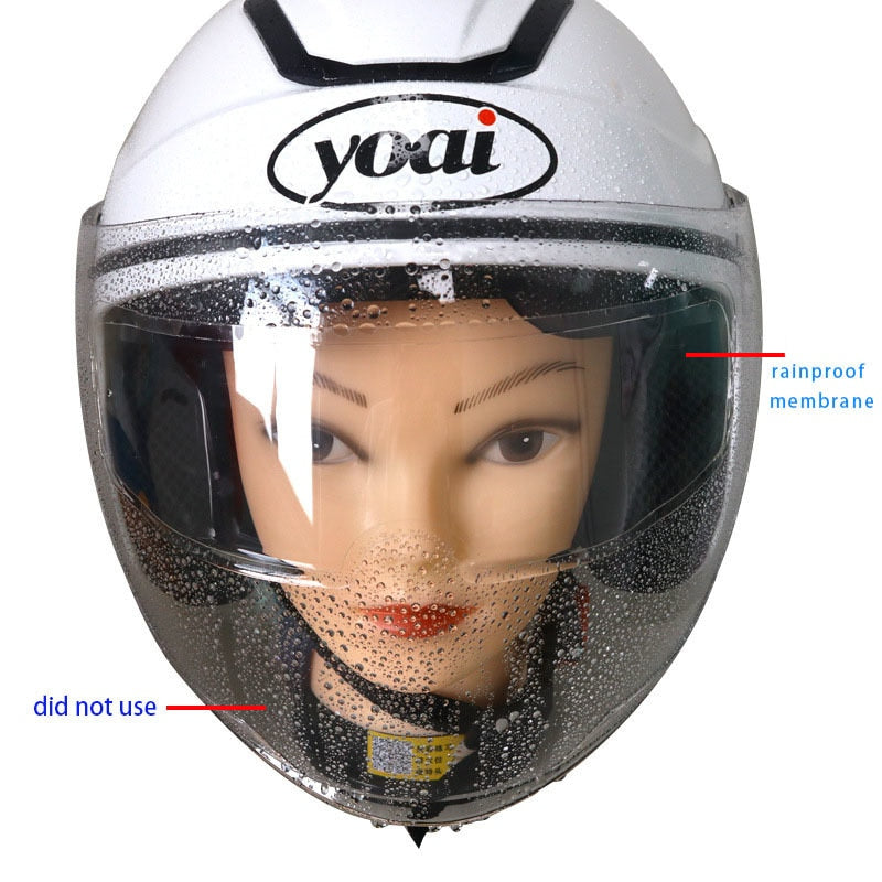 Motorcycle Helmet Visor Film – Anti-Fog & Rainproof | Universal Fit | Clear Vision in Any Weather