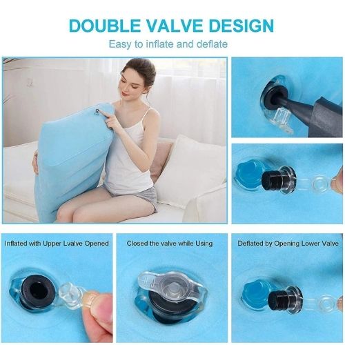 Leg Elevation Pillow – Memory Foam Wedge for Circulation, Swelling & Back Pain Relief