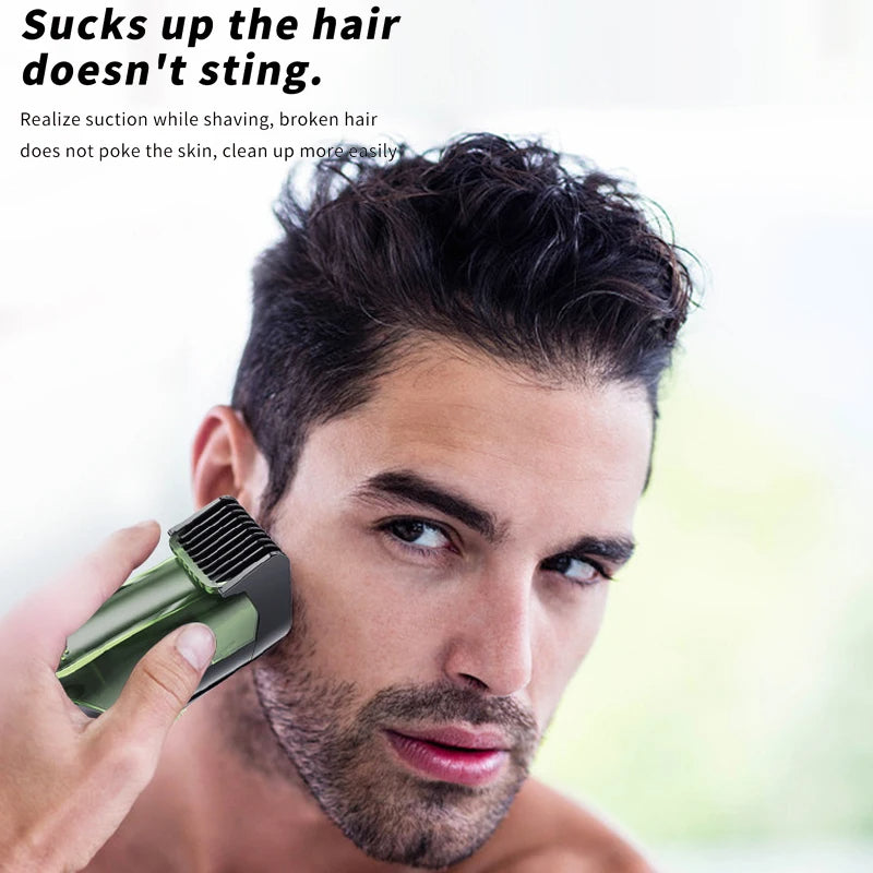 Cordless Vacuum Beard Trimmer for Men | 20 Length Settings