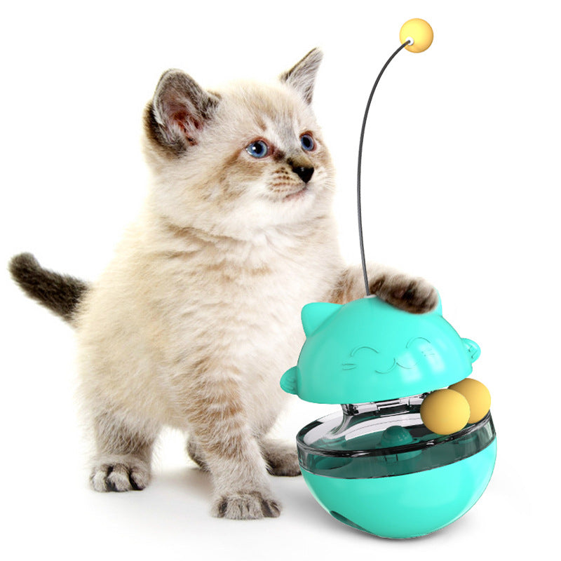 Interactive Cat IQ Treat Ball – Self-Play Food Dispenser Toy | Stimulates Mind & Reduces Boredom | 4 Colors