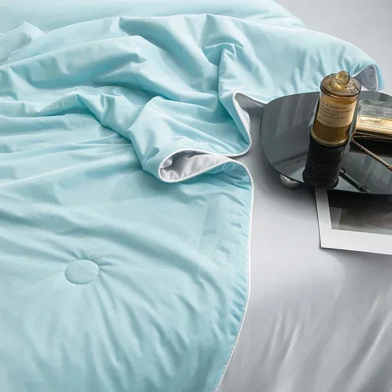 Summer Cooling Blanket – Double-Sided Cool-Touch | Moisture-Wicking | Hypoallergenic | Twin & Queen