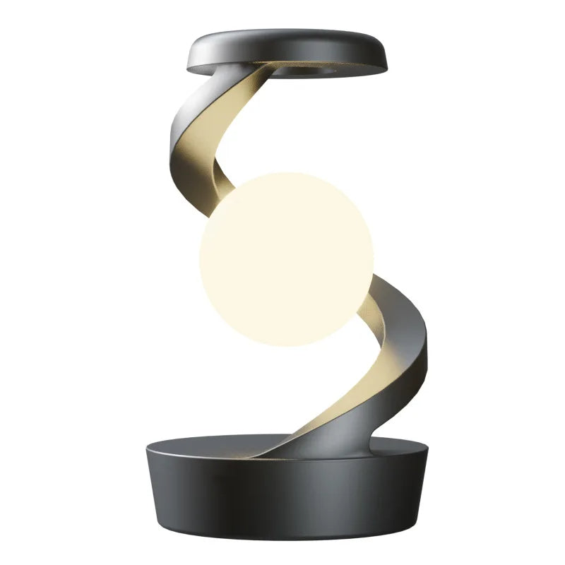 Levitating Ball Lamp | RGB LED Moon Lamp with 15W Wireless Charger