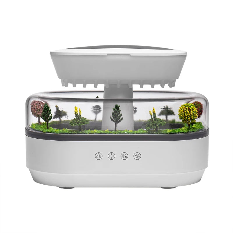 Rain Cloud Aroma Diffuser – Ultrasonic Essential Oil Diffuser | 7 Night Light Colors | Air Humidifier | Water Drip Design