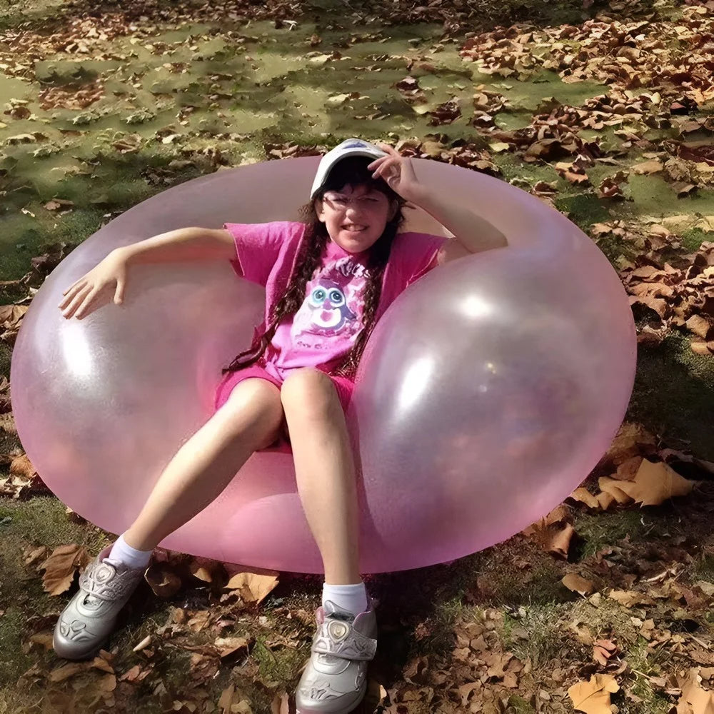 Giant Inflatable Bubble Ball – Kick, Bounce & Sit, 4 Sizes, 4 Colors