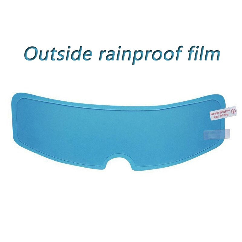 Motorcycle Helmet Visor Film – Anti-Fog & Rainproof | Universal Fit | Clear Vision in Any Weather