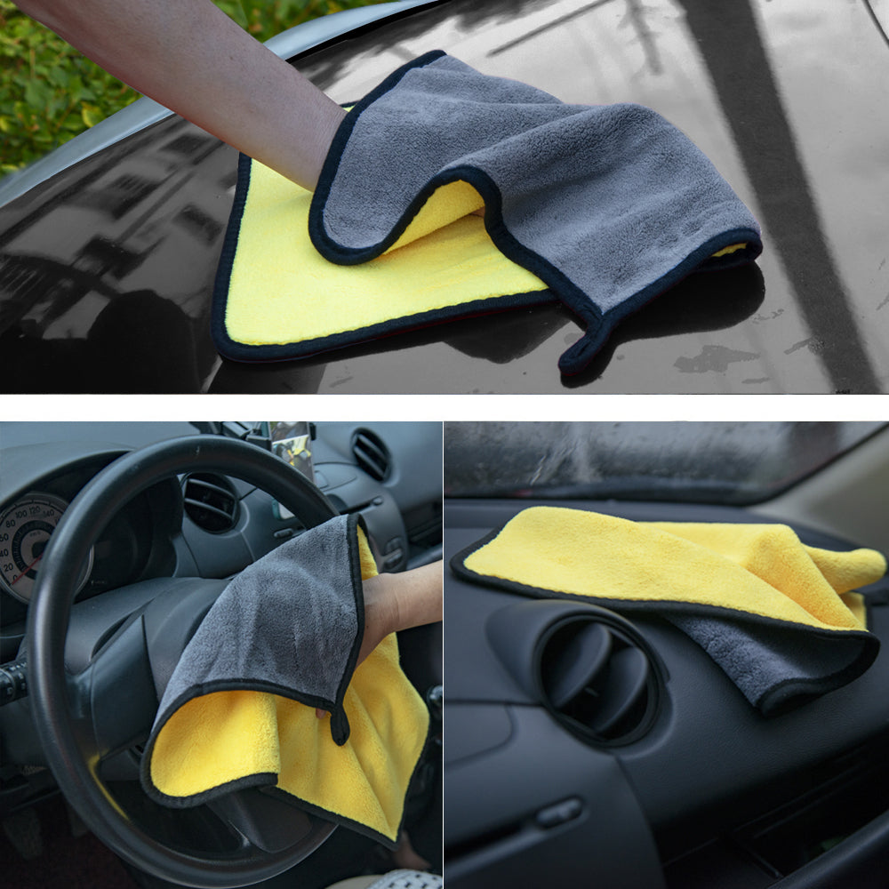 Microfiber Cleaning Cloths for Car – Ultra-Soft, Scratch-Free | 3, 5 & 10 Pack | 3 Sizes