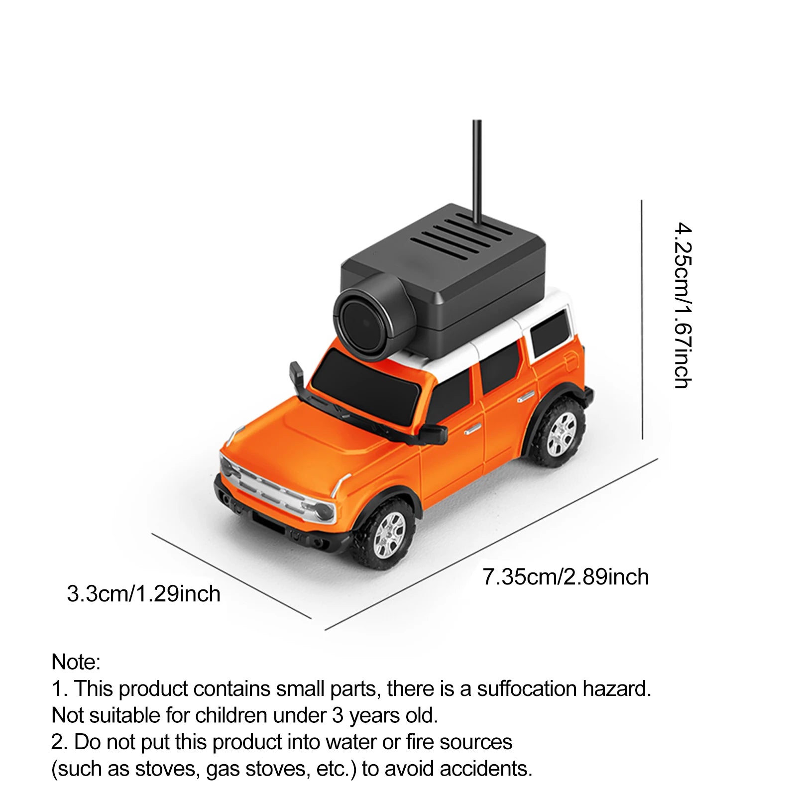 Mini RC Car with FPV Camera – 1:64 Scale, 720P WiFi, 3 Speed Modes, 4 Colors