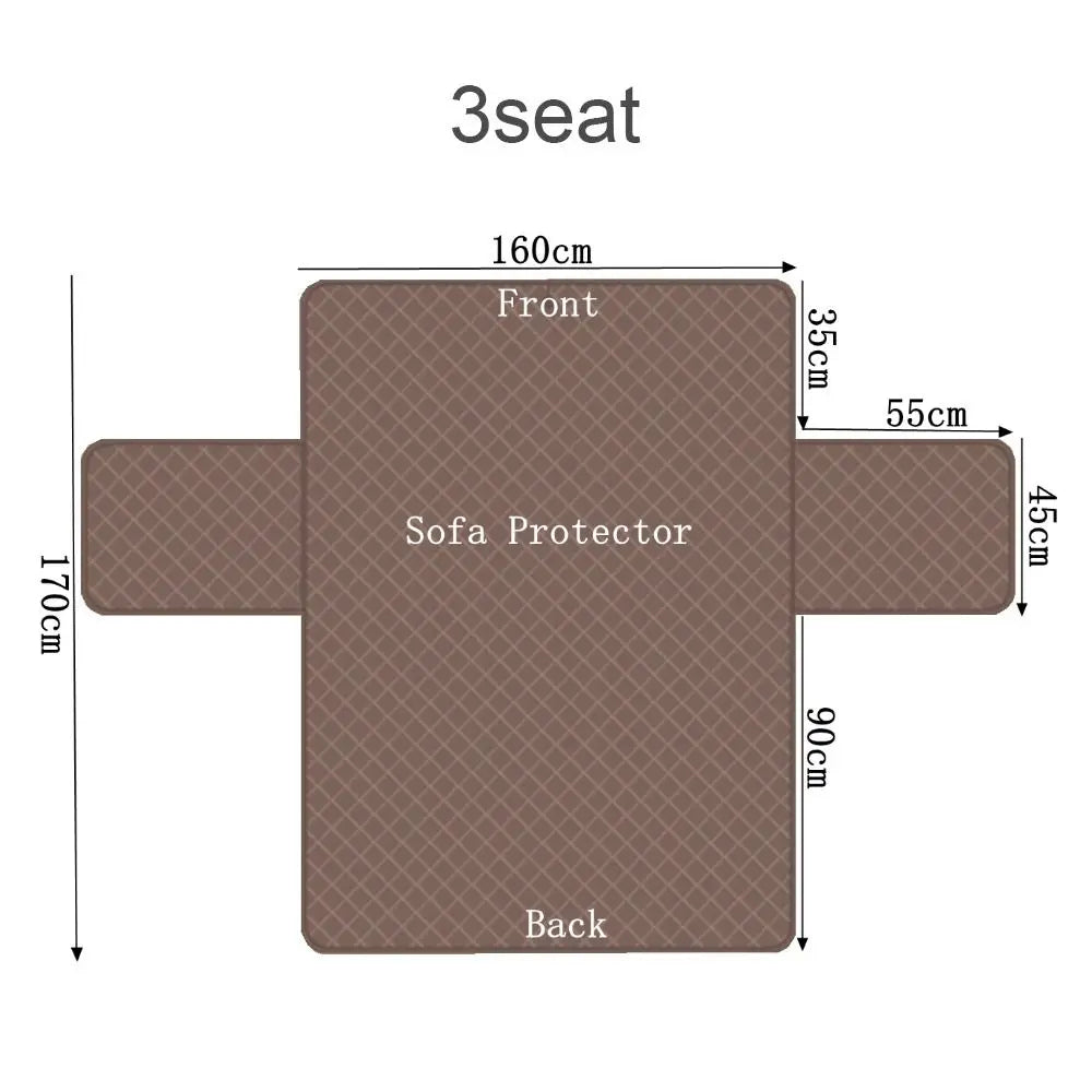 Waterproof Quilted Sofa Cover – Pet & Kid-Proof Couch Slipcover for 1, 2 & 3 Seat Sofas