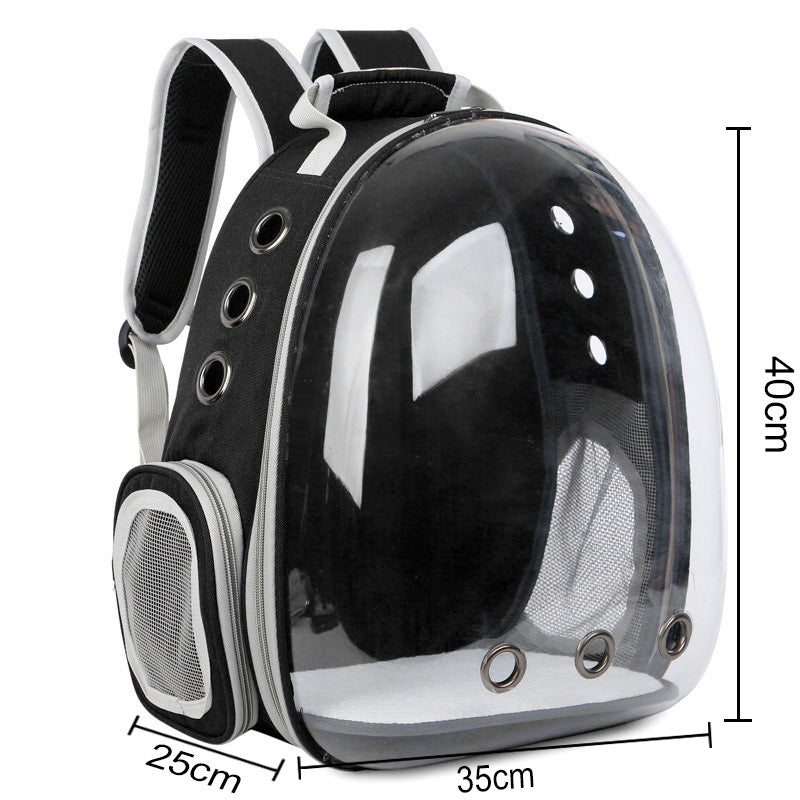 Transparent Capsule Cat Carrier Backpack – Breathable, Durable & Stylish | 8 Colors | Travel Pet Bag
