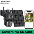 4K Dual Lens Solar Security Camera – Outdoor WiFi Camera with Wide Angle & Zoom View