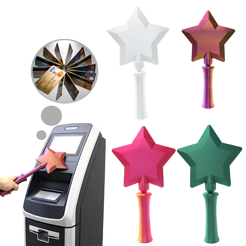 3D Printed NFC Magic Wand – Tap-to-Pay Contactless Card Holder for Theme Parks, Travel & Gifts