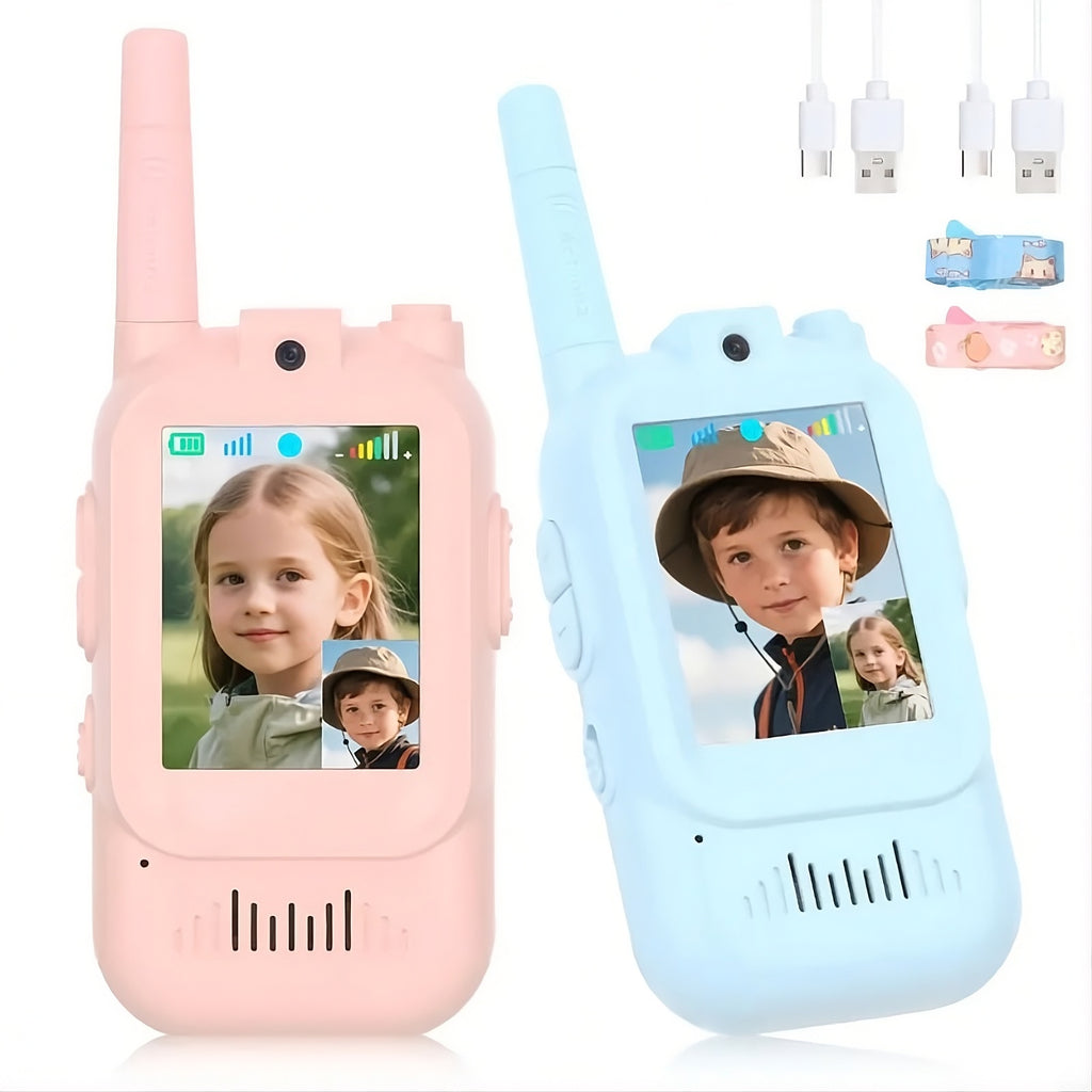 Kids Video Walkie Talkies with Screen – 2-Way Radio Toy with Voice Changer for Ages 3+