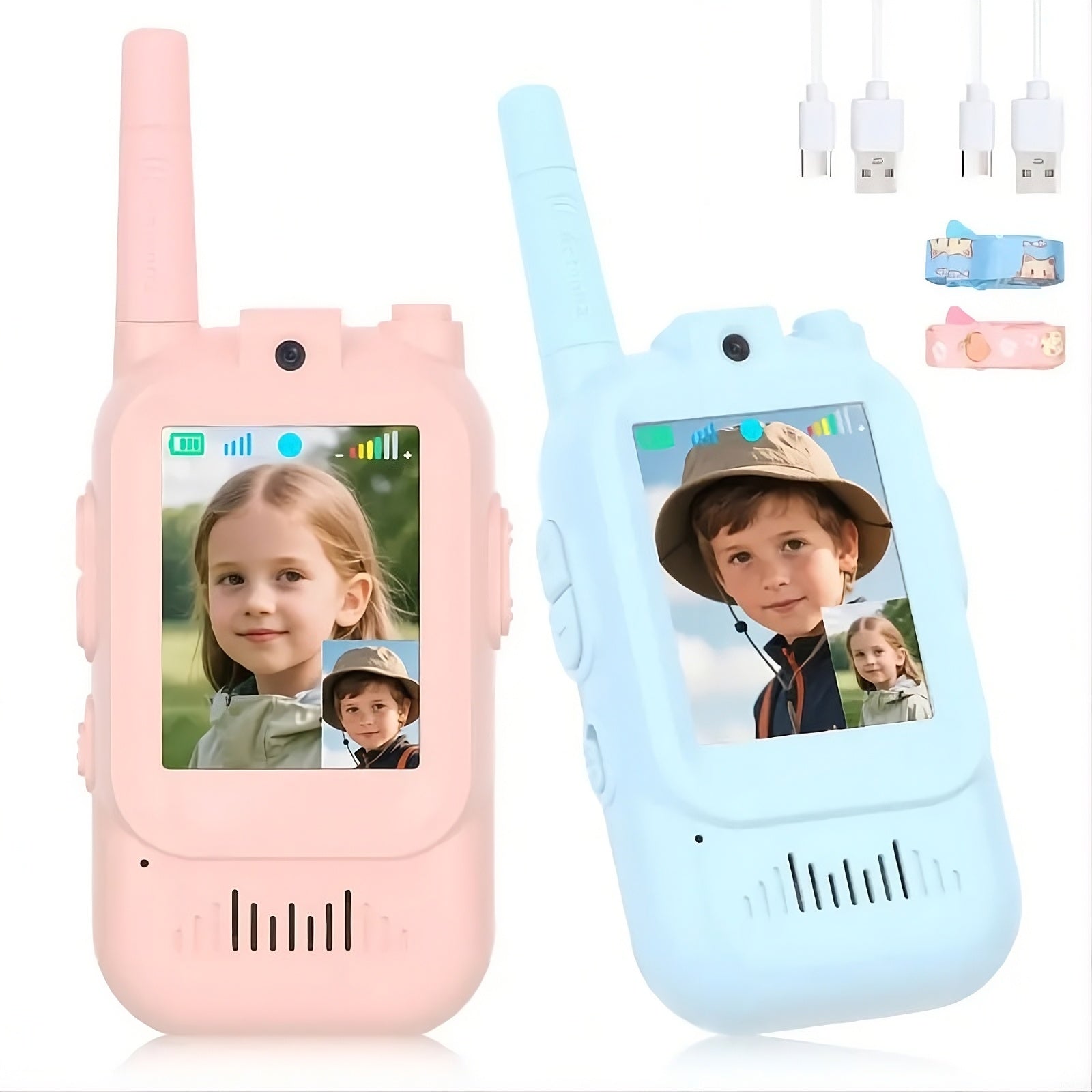 Kids Video Walkie Talkies with Screen – 2-Way Radio Toy with Voice Changer for Ages 3+