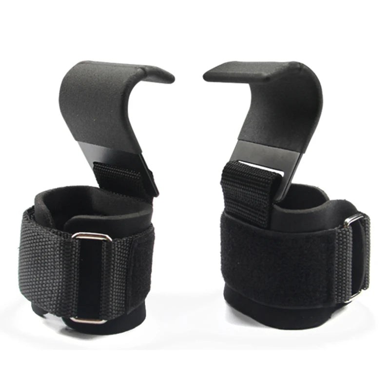 Weight Lifting Hooks with Wrist Straps – Heavy-Duty Gym Grip Support