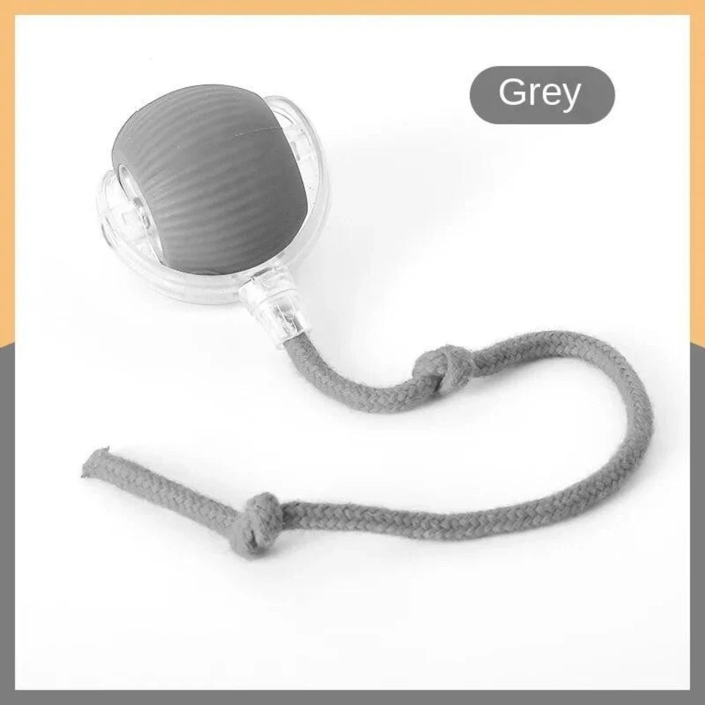 Automatic Rolling Ball Cat Toy with Glowing Tail – USB Rechargeable Interactive Pet Toy