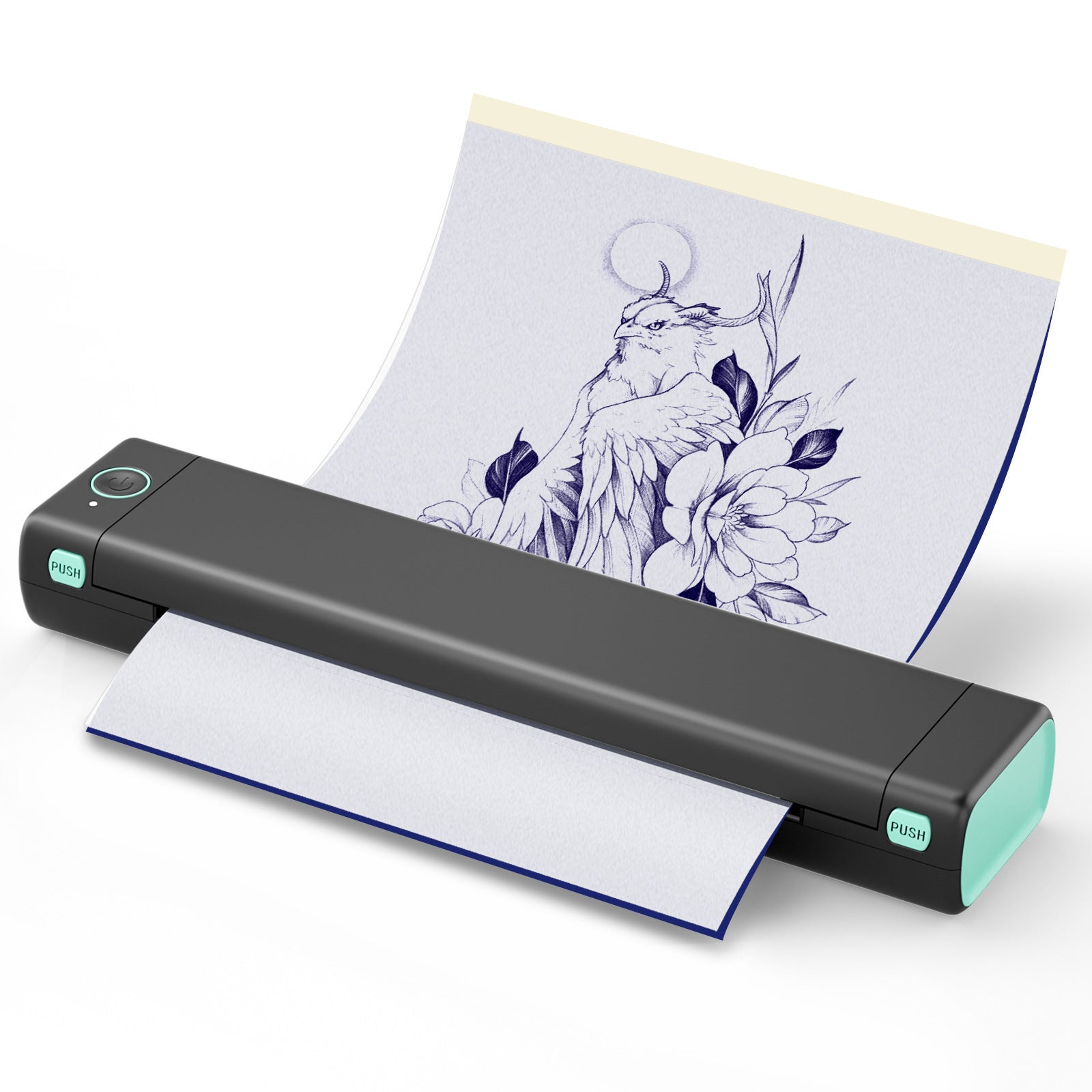 Portable Inkless Thermal Printer – A4 & Letter | Bluetooth | iOS, Android & Laptop | No Ink Needed | M08F