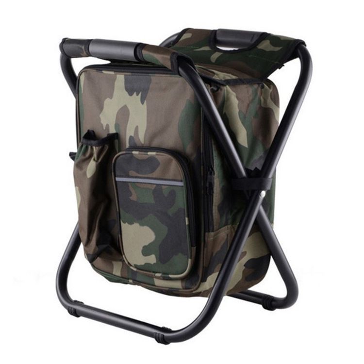 3-in-1 Backpack Chair Cooler | Folding Camping Seat with Insulated Cooler Bag