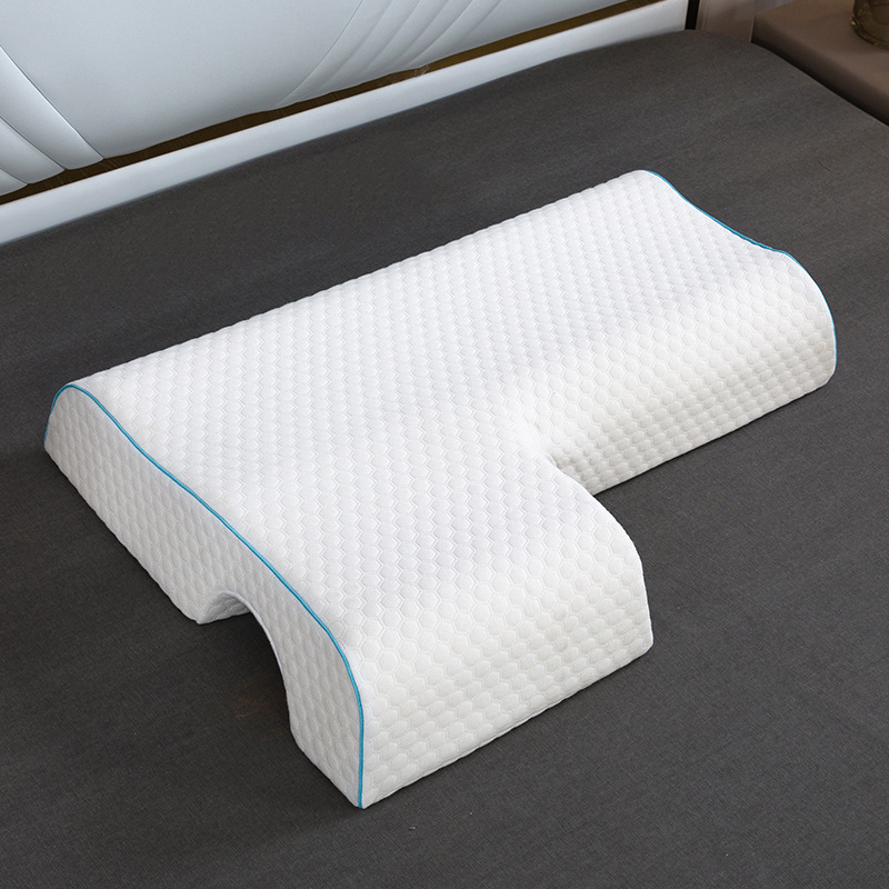 Couples Memory Foam Pillow | Arched Side Sleeper Cuddle Pillow