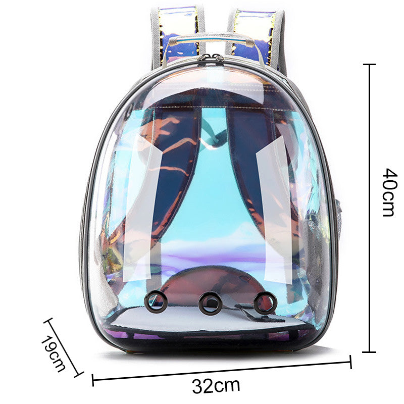 Transparent Capsule Cat Carrier Backpack – Breathable, Durable & Stylish | 8 Colors | Travel Pet Bag