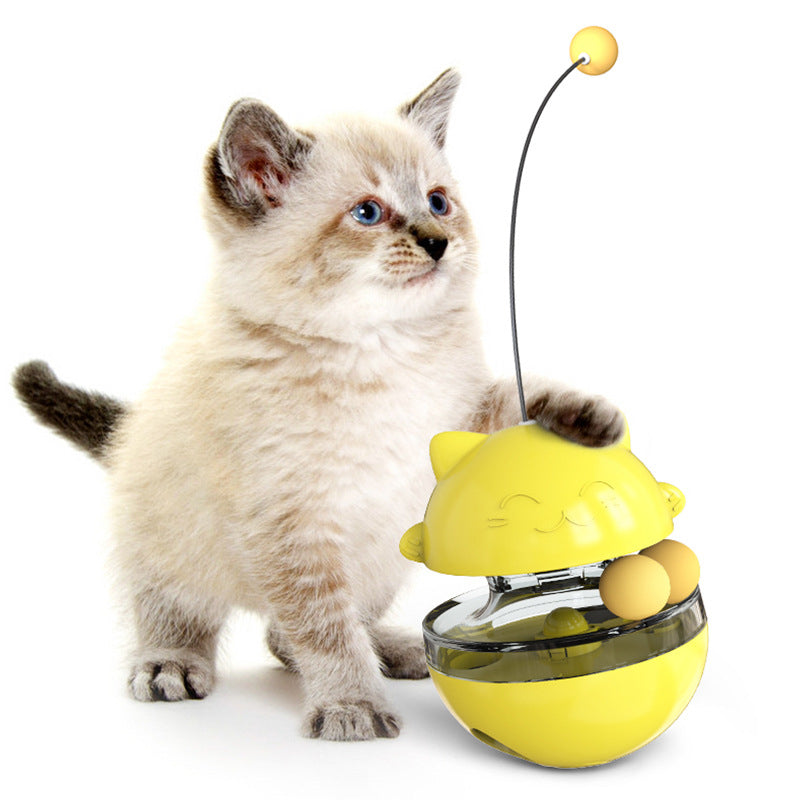 Interactive Cat IQ Treat Ball – Self-Play Food Dispenser Toy | Stimulates Mind & Reduces Boredom | 4 Colors