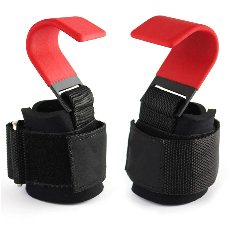 Weight Lifting Hooks with Wrist Straps – Heavy-Duty Gym Grip Support