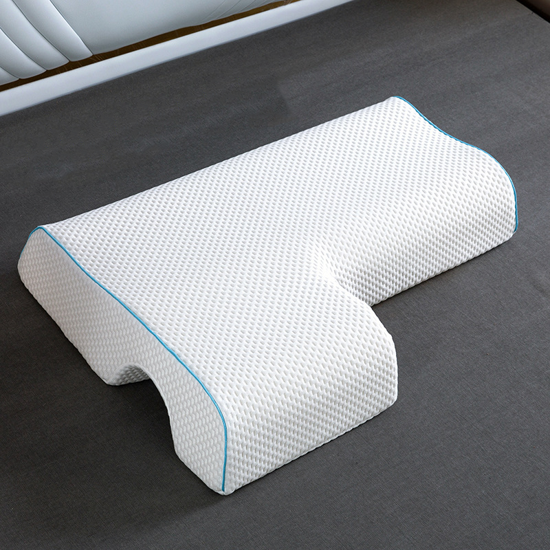 Couples Memory Foam Pillow | Arched Side Sleeper Cuddle Pillow